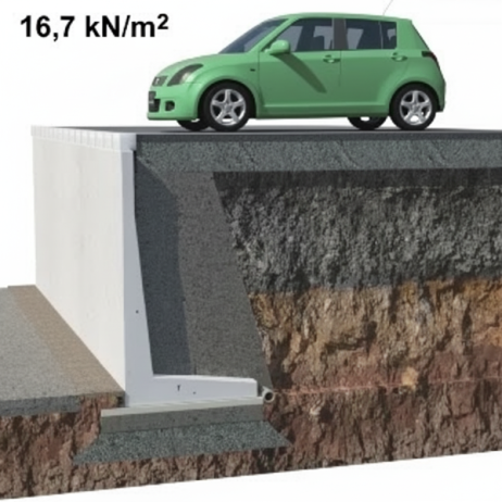 Elemento a L in calcestruzzo per contenimento 50 cm