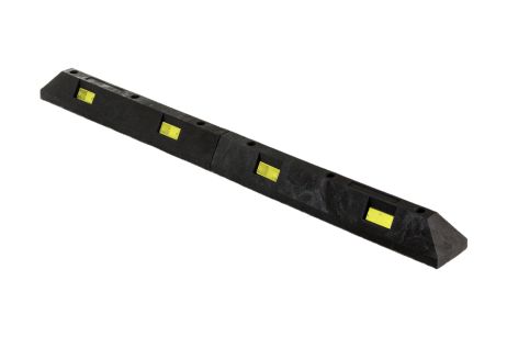 Fermaruota per parcheggio PVC 1750x145x120 mm nero giallo