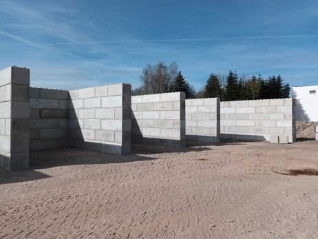 Blocco in calcestruzzo ad incastro 80x40x80 cm piatto