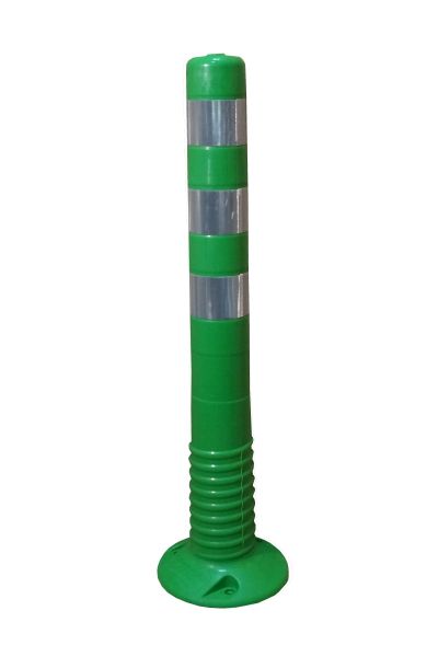 Paletto flessibile 750 mm verde con rifrangente