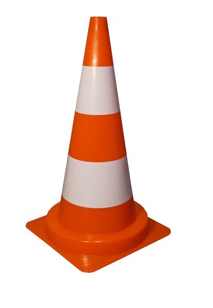 Cono stradale 750 mm in PVC