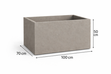 Fioriera in cemento BetonBox 100x70x50 cm