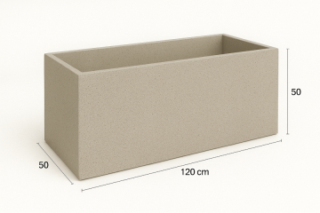 Fioriera in cemento BetonBox 120x50x50 cm