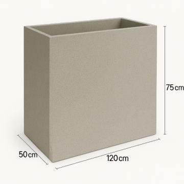 Fioriera in cemento BetonBox 120x50x75 cm