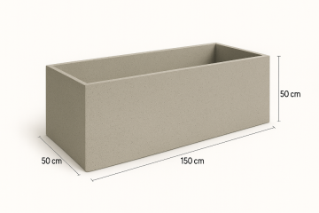 Fioriera in cemento BetonBox 150x50x50 cm