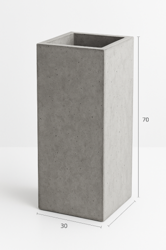 Fioriera in cemento BetonBox 30x30x70 cm