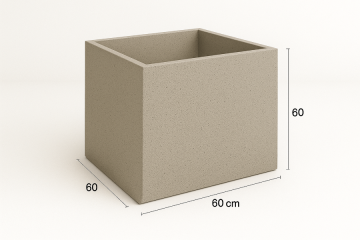 Fioriera in cemento architettonico BetonBox 60x60x60 cm
