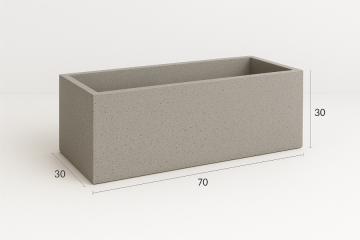 Fioriera in cemento BetonBox 70x30x30 cm