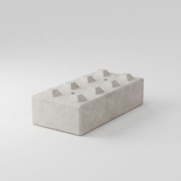 Blocco in cemento ad incastro con bugne BetonBlok 160x40x80 cm