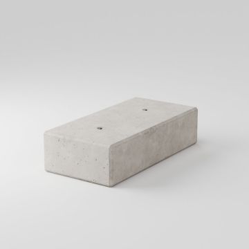 Blocco in calcestruzzo ad incastro 160x40x80 cm piatto