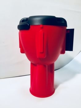Nastro delimitatore per coni 10 m bianco/rosso