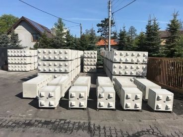 Blocco in calcestruzzo ad incastro 120x60x60 cm piatto