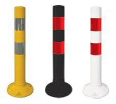 Paletto flessibile 750 mm verde con rifrangente