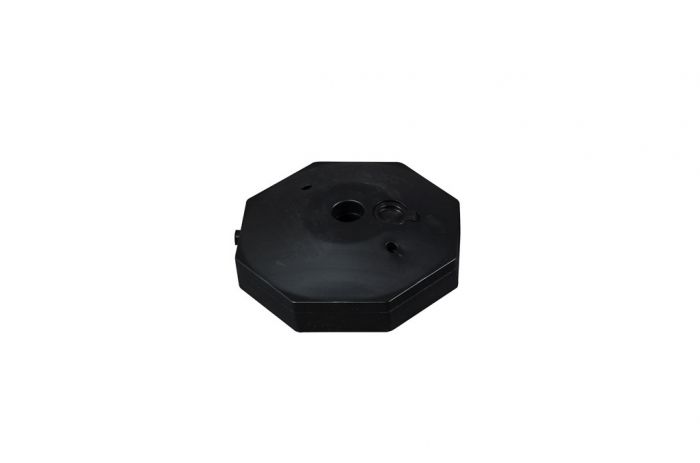 Palo per catena 900 mm con base - Bianco/Rosso