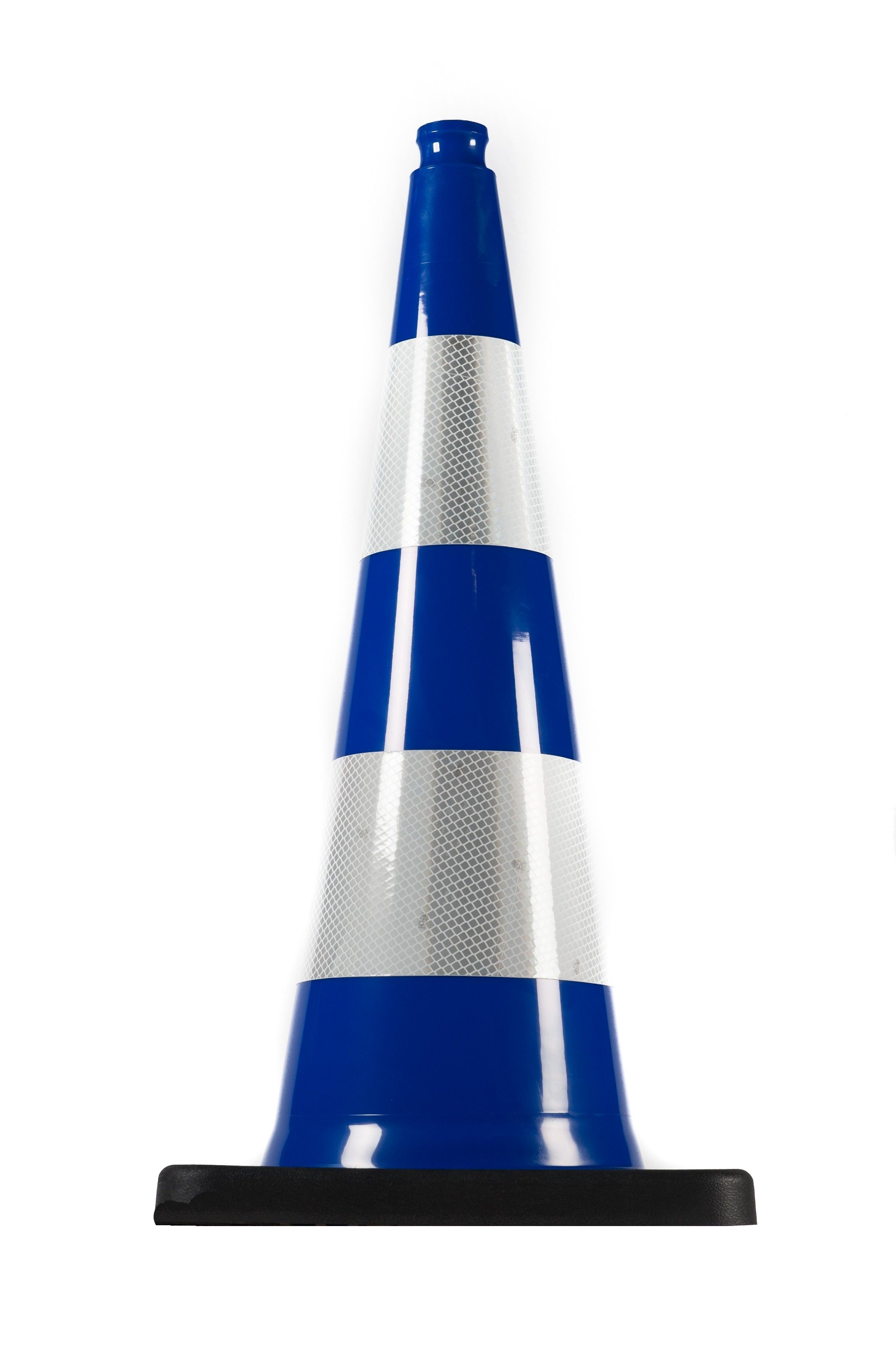 Cono stradale 750 mm PVC riciclato blu riflettente R1