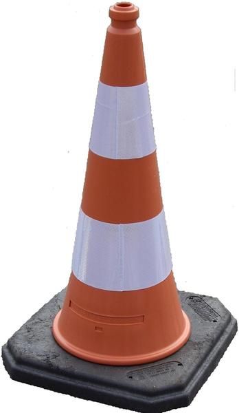 Cono stradale 1000 mm in HD-PE, rifrangente