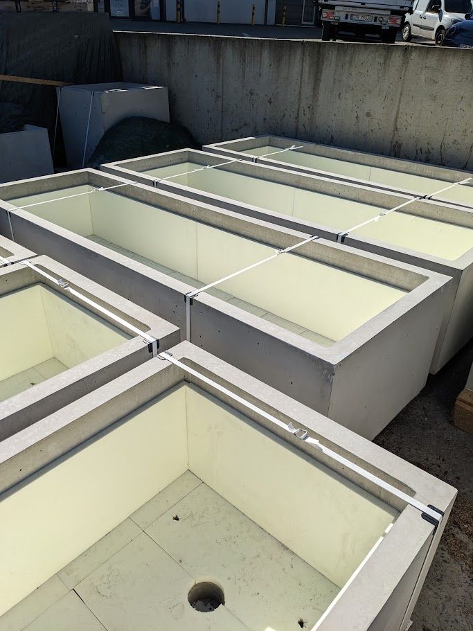 Fioriera in cemento BetonBox 100x70x50 cm