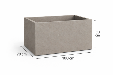 Beton plantenbak BetonBox 100x70x50 cm