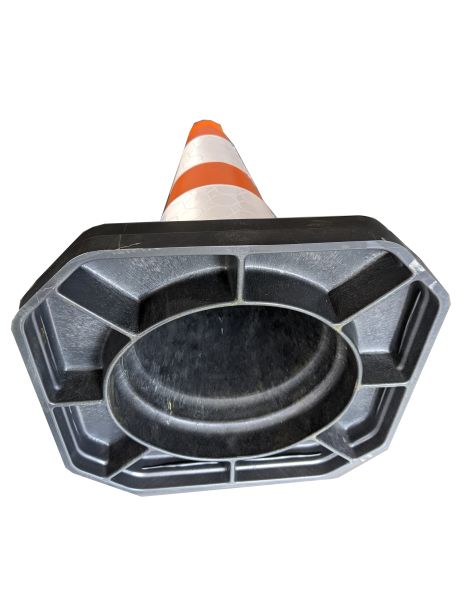Pylon 46 cm PVC / REC - reflecterend