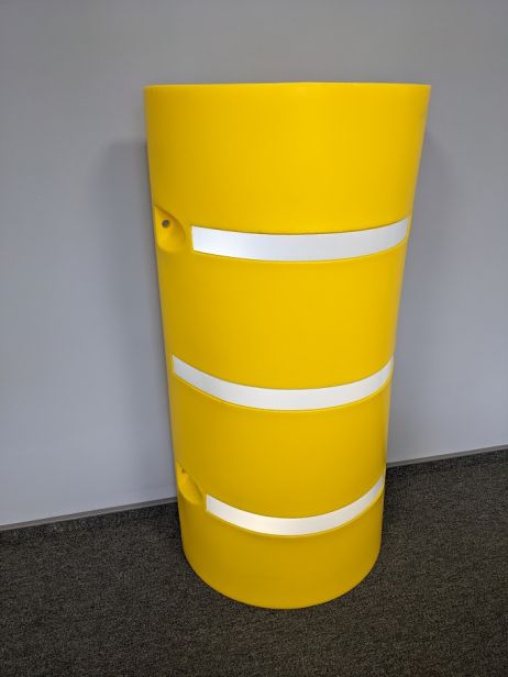 Kolombeschermer 210/260 mm PE geel