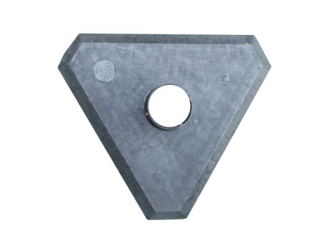 Afzetpaal voor Kettingen 90 cm Geel/Zwart met Betonvoet