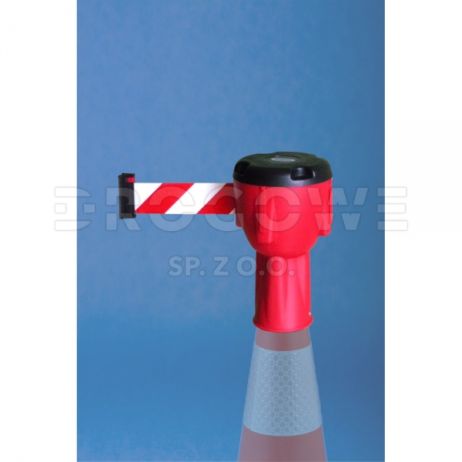 Lintcassette rood/wit voor pylonen - 9 m