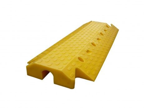Yellow PE cable/fire hose protector