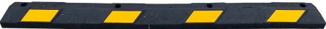 Wielstop rubber 1800 x 145 x 100 mm – Zwart / Geel
