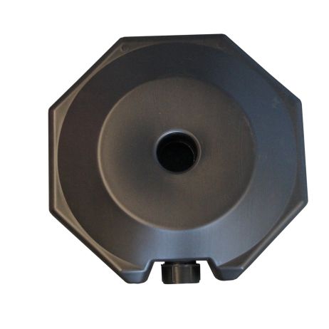 Kettingpaal 90 cm Wit/Rood - Octagon Voet 6 kg