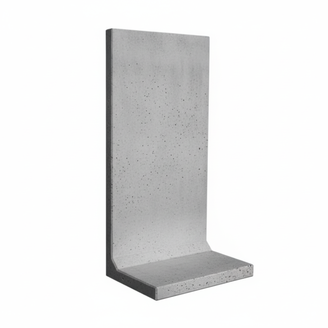 L-keerwand beton 50 cm