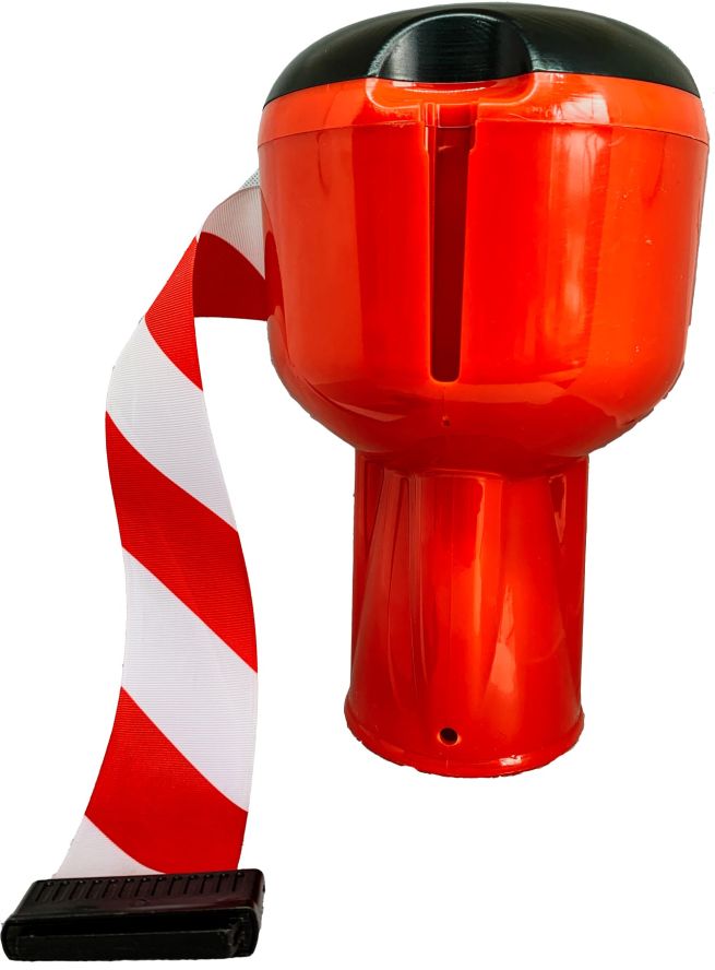 Lintcassette rood/wit voor pylonen - 9 m