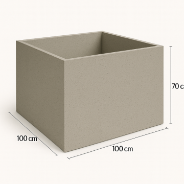 Betonnen plantenbak BetonBox 100x100x70 cm
