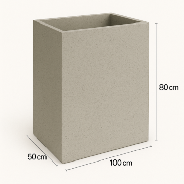 Betonnen plantenbak BetonBox 100x50x80 cm
