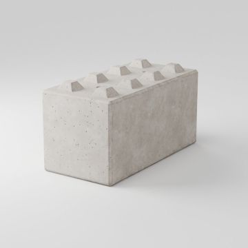 Stapelbare betonblok met noppen 160x80x80 cm