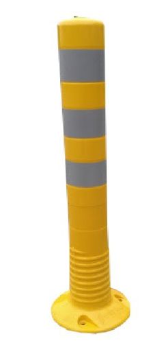 Flexibele afzetpaal 750 mm - Geel