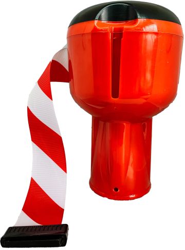 Lintcassette rood/wit voor pylonen - 9 m