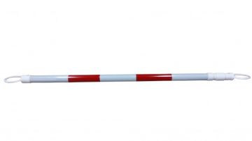 Telescopische afzetstang rood-wit 136-222 cm