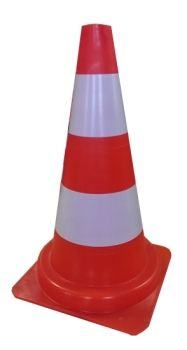 Pachołek drogowy 50 cm PVC 