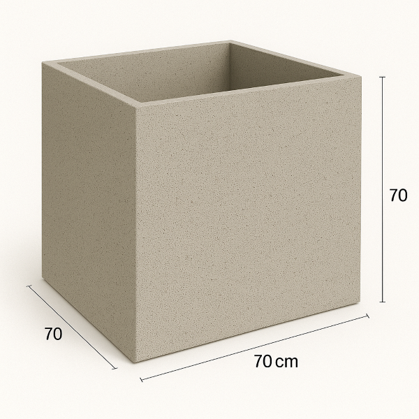 Beton plantenbak BetonBox 70x70x30 cm