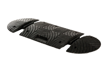 Eindstuk verkeersdrempel Slowly – Zwart 250x400x50 mm