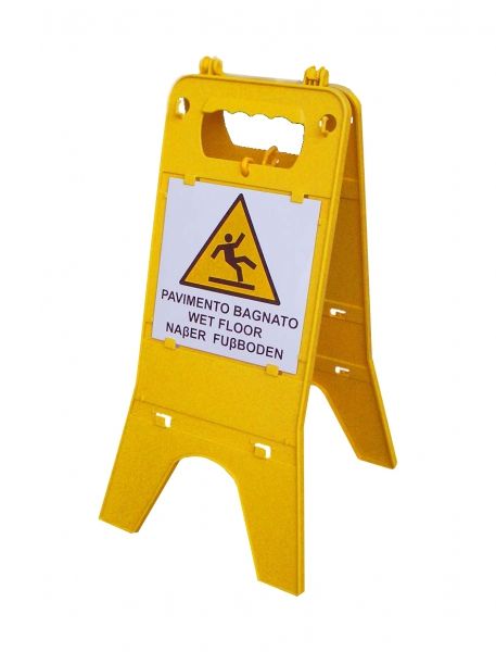 Waarschuwingsbord klapbaar - Vorsicht rutschiger Boden / Wet Floor