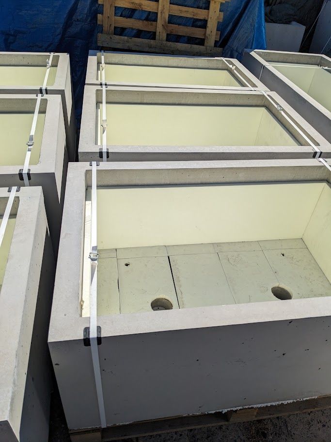 Beton plantenbak BetonBox 70x70x30 cm